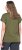 Ulla Popken Oversized studded Acid-washed V-Neck T-shirt Palm Green - Majice - 
