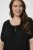 Kaffe Curve Ami Kratkimi rokavi Tunika Globoko črna - Majice - 