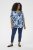 Kaffe Curve Aliana Tunic Blue Flower Animal - Tunike - 