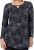 Scandinavian Caramel Triangles Tunic Dark Blue - Natisnjene majice za ženske - 