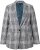 Ulla Popken Karirast Blazer Zelen - Blazer - 