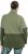 Ulla Popken Two-Tone ZIp Front Pocket Sweatshirt Olive Green - Puloverji & jopice - 