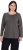 Ulla Popken Basic Round Neck Long Sleeve Slim Fit Cotton Tee Graphite Grey - Majice - 