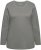 Ulla Popken Basic Round Neck Long Sleeve Slim Fit Cotton Tee Grey - Majice - 