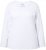 Ulla Popken Basic Round Neck Long Sleeve Slim Fit Cotton Tee Snow White - Krila - 