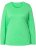 Ulla Popken Basic Round Neck Long Sleeve Slim Fit Cotton Tee Mint Green - Majice - 