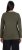 Ulla Popken Basic Round Neck Long Sleeve Slim Fit Cotton Tee Olive - Majice - 