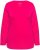 Ulla Popken Basic Round Neck Long Sleeve Slim Fit Cotton Tee Red Pink - Majice - 