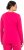 Ulla Popken Basic Round Neck Long Sleeve Slim Fit Cotton Tee Red Pink - Majice - 