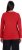 Ulla Popken Basic Round Neck Long Sleeve Slim Fit Cotton Tee Salsa Red - Majice - 