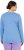 Ulla Popken Basic Round Neck Long Sleeve Slim Fit Cotton Tee Light Cornflower - Majice - 