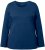 Ulla Popken Basic Round Neck Long Sleeve Slim Fit Cotton Tee Dark Blue - Majice - 