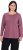 Ulla Popken Basic Round Neck Long Sleeve Slim Fit Cotton Tee Dark Rose - Majice - 