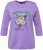 Ulla Popken Horticultural Graphic Floral Tee Pale Lilac - Natisnjene majice za ženske - 