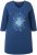 Ulla Popken Floral Print 3/4 Sleeve V-Neck Tee Mint Green - Natisnjene majice za ženske - 
