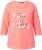 Ulla Popken Make It Amazing 3/4 Sleeve Graphic Tee Coral - Natisnjene majice za ženske - 