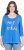 Ulla Popken Make It Amazing 3/4 Sleeve Graphic Tee Pacific Blue - Natisnjene majice za ženske - 