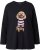 Ulla Popken Sequined Puppy Long Sleeve Graphic Tee Black - Natisnjene majice za ženske - 