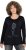 Ulla Popken Holiday Long Sleeve Graphic Tee Black - Natisnjene majice za ženske - 