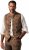 JP1880 Vest Traditional Cowhide Brown - Vsa oblačila - Oblačila za Močnejše