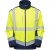 Leo Bowden Ecoviz Softshell Jacket Hi-Vis Yellow/Navy Print - Delovne obleke - Delovne Obleke Močnejše postave