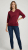 Nora Mikken GELINA Sweater Burgundy - OBLAČILA ZA ŽENSKE XS-XXL - 