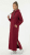 Nora Mikken MARTINA Maxi Hoodie Dress Burgundy - OBLAČILA ZA ŽENSKE XS-XXL - 