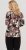 Scandinavian Caramel Flowers Blouse Purple and Brown - Natisnjene majice za ženske - 
