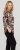 Scandinavian Caramel Flowers Blouse Purple and Brown - Natisnjene majice za ženske - 