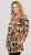 Scandinavian Caramel Flower Petals Tunic Orange and Brown - Natisnjene majice za ženske - 