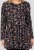 Scandinavian Caramel Flower Petals Tunic Copper and Blue - Natisnjene majice za ženske - 