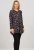 Scandinavian Caramel Flower Petals Tunic Copper and Blue - Natisnjene majice za ženske - 