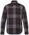 JP1880 Shirt Flannel Long Sleeve Dark Brown - Srajce - Moške srajce za Močnejše Postave