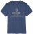 Adamo Sandro Regular fit Slub effect T-shirt Indigo Blue - Kratke Majice - Moške kratke majice za močnejše postave