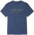 Adamo Simon Regular fit Printed T-shirt Denim Blue - Kratke Majice - Moške kratke majice za močnejše postave