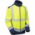 Leo Bowden Ecoviz Softshell Jacket Hi-Vis Yellow/Navy Print - Delovne obleke - Delovne Obleke Močnejše postave