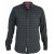 D555 Taylor Long Sleeve Shirt Charcoal - Srajce - Moške srajce za Močnejše Postave