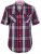 D555 Terell Shirt Navy/Red - Srajce - Moške srajce za Močnejše Postave