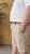 Kam Jeans 3402 Belted Dobby Weave Stretch Chino Shorts Beige - Kratke hlače - Moške Kratke Hlače za Močnejše Postave