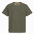 Motley Denim Stockholm T-shirt Dark Khaki - Kratke Majice - Moške kratke majice za močnejše postave