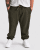 Motley Denim Berlin Sweatpants Dark Khaki - Trenirke & kratke trenirke - Moške Trenirke za Močnejše Postave