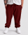 Motley Denim Berlin Sweatpants Red - Trenirke & kratke trenirke - Moške Trenirke za Močnejše Postave