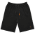 Motley Denim Paris Sweatshorts Black - Trenirke & kratke trenirke - Moške Trenirke za Močnejše Postave