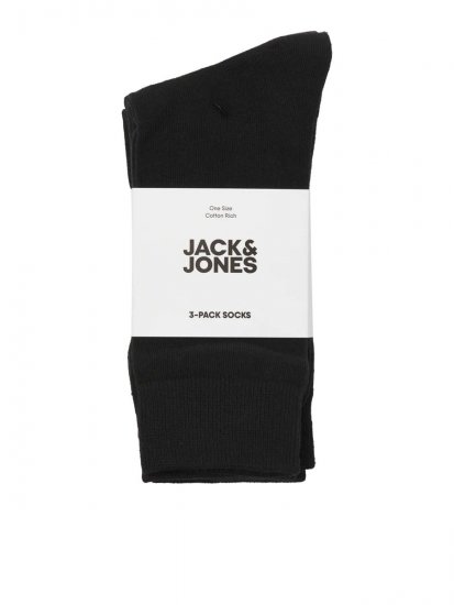 Jack & Jones Rafael Nogavice Črna 3-pack - Spodnje perilo & kopalne hlače - Moško Spodnje Perilo za močnejše postave