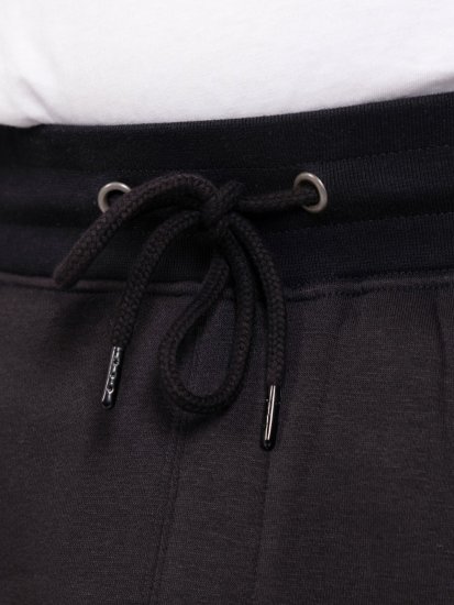 D555 Dexter 1 Cargo Jogger With Bear Embroidery TALL Črna - TALL trenirke - TALL trenirke za visoke moške