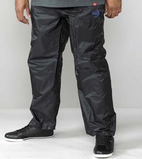 D555 Elba "Packaway" Rain Pants Black - Športna & zunanja oblačila - Moška Športna Oblačila za Močnejše postave