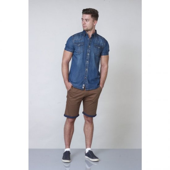D555 Mike Denim Shirt - Srajce - Moške srajce za Močnejše Postave