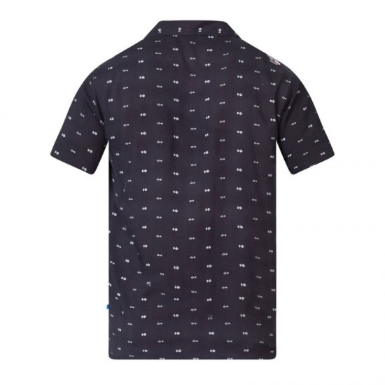 D555 Luciano Bowling Shirt Black - Srajce - Moške srajce za Močnejše Postave