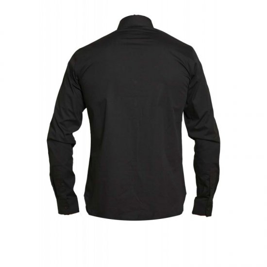 D555 Michael Couture Stretch Shirt Black - Srajce - Moške srajce za Močnejše Postave