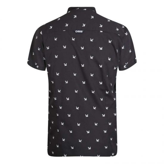 D555 Marley Shirt Black - Srajce - Moške srajce za Močnejše Postave